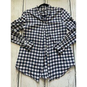 Black-and-white J.Crew checked shirt